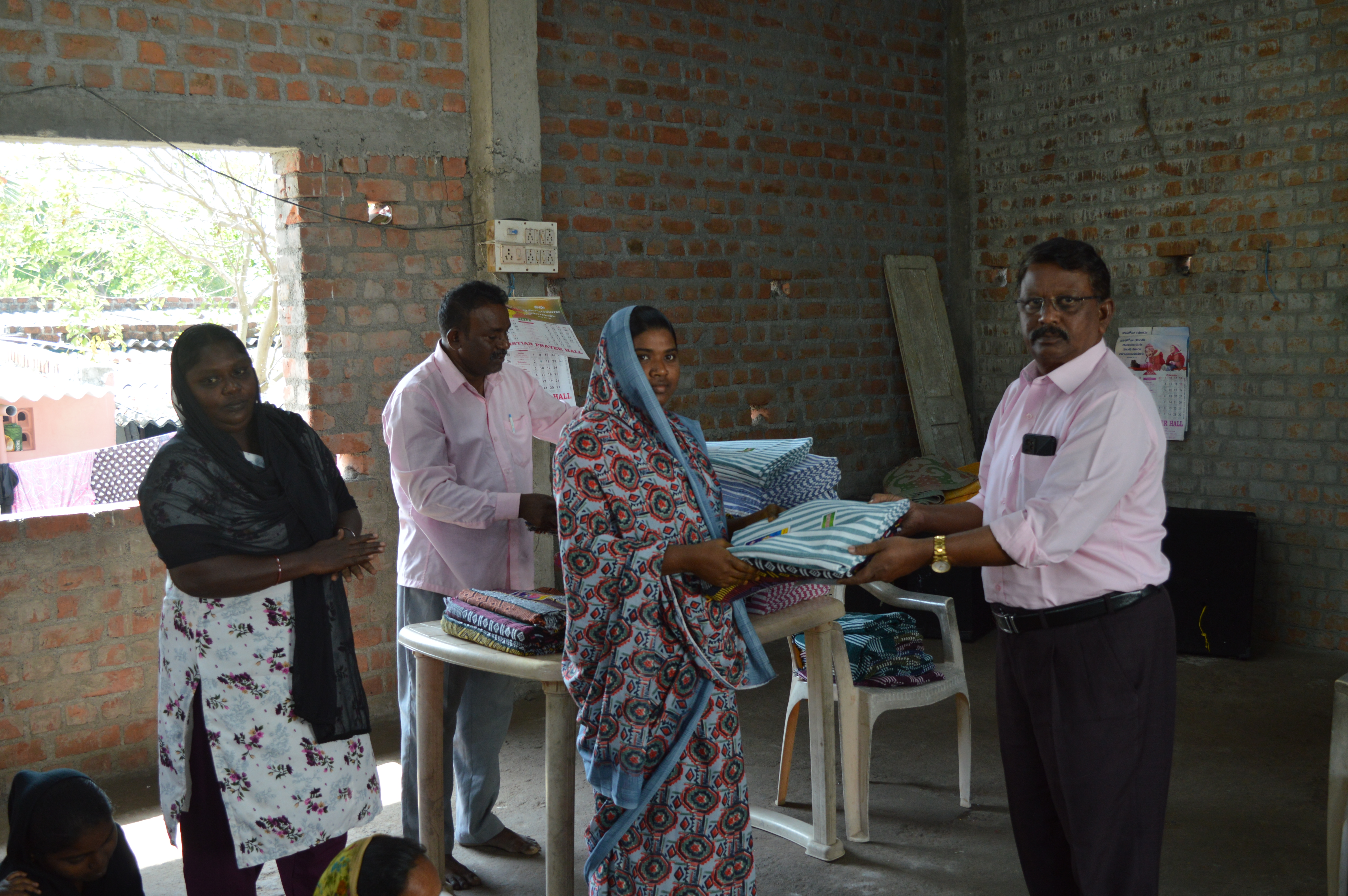 Relief distribution to a family